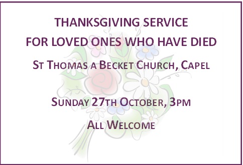 Thanksgiving Service details